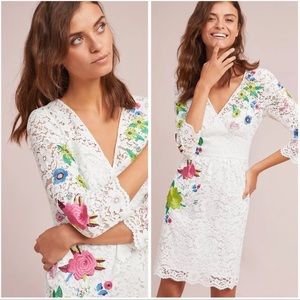 Tracy Reese Adaline white Embroidered Lace Dress 0P